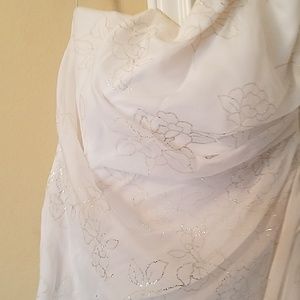 Prom Wedding formal strapless dress size 7/8